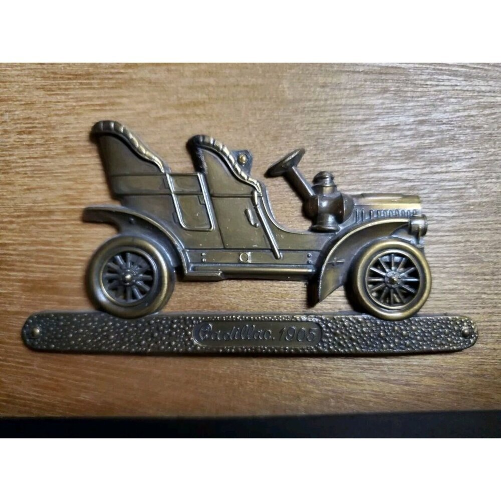 4 Vintage Framed Brass Wall Hangings Plaques Buick Chevrolet Automobiles Japan - Picture 3 of 9